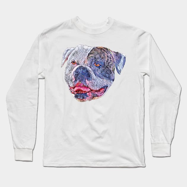 American Bulldog Long Sleeve T-Shirt by DoggyStyles